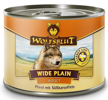 Wolfsblut Dog Wide Plain - konina i bataty puszka 200g
