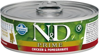 Farmina ND Cat Prime Chicken & Pomegrante KITTEN - kurczak i granat 80g