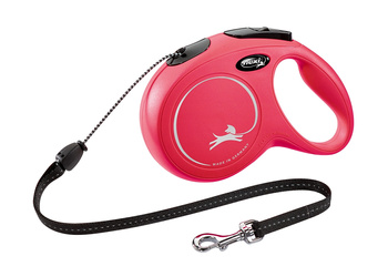 FLEXI NEW CLASSIC LINKA M  8m/20kg        CZERWONA