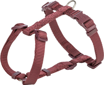Premium, szelki typu H, dla psa, bordowe, L: 60–87 cm/25 mm