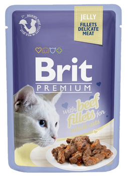 BRIT PREMIUM KOT sasz.85g żel BEEF  FILLET