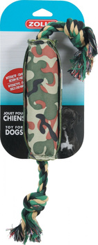 *- Zabawka dla psa Kamuflaż boja ze sznurem, z dźwiękiem
