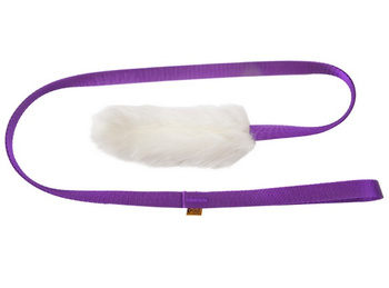 DINGO SZARPAK Z FUTREM OWCZYM 130cm       FIOLETOWY