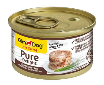 GIMDOG pusz.85g PURE Delight KURA         WOŁOWINA /24