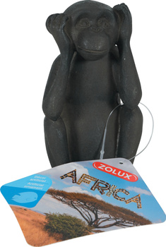 Zolux Ozdoba do akwarium małpa zasłaniająca uszy AFRICA 5,2x5,8x10,3 cm
