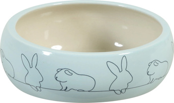 ZOLUX Miska ceramiczna dla gryzonia przeciw chlapaniu COSY 250ml niebies