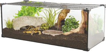 ZOLUX Terrarium dla żółwi lądowych  KARAPAS TERRA PRO 80 kol. czarny