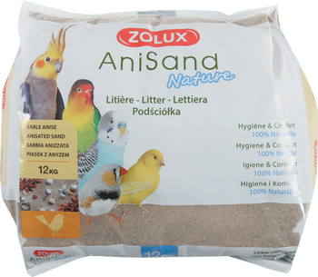 Zolux Piasek z anyżem do klatki dla ptaków AniSand Nature 12 kg