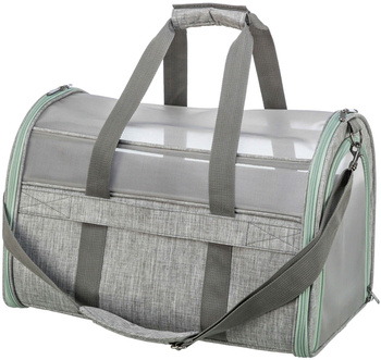 Dillon, transporter, dla psa, szaro/miętowa, 33 × 32 × 54 cm