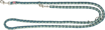 Cavo, smycz regulowana, dla psa, petrol/szałwiowy S–M: 2.00 m/o 12 mm