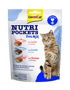 GIMCAT NUTRI POCKETS 150g SEA MIX /10
