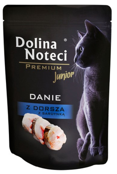 DOLINA NOTECI KOT sasz.85g  KITTEN  DORSZ, SARDYNKA /10