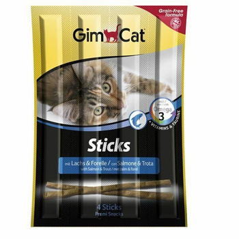 GIMCAT STICKS 20g ŁOSOŚ&PSTRĄG 4szt.  /24