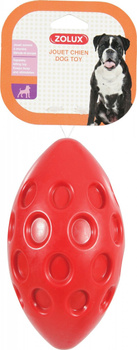 *- ZOLUX Zabawka TPR BUBBLE piłka owal 18 cm kol. czerwony