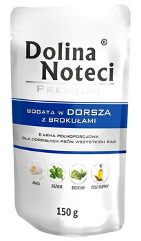 DOLINA NOTECI PIES 150g dorsz/brokuły  SASZETKA /10