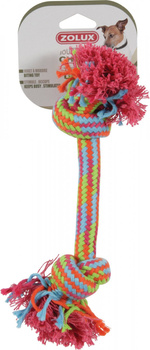 ZOLUX Zabawka sznurowa dla psa 2 węzły kolorowa 30 cm