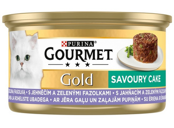 Gourmet Gold Savoury Cake z Jagnięciną i zieloną fasolą 85g