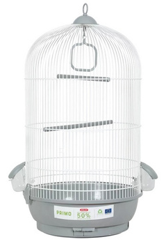 ZOLUX Klatka dla ptaków PRIMO CARMEN 50 cm, kol. szary/biały