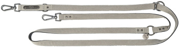 CityStyle, smycz V, dla psa, bawełna, jasnoszara, M–L: 2.00 m/20 mm