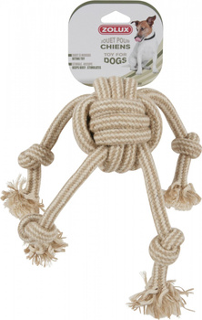 *- ZOLUX Zabawka sznurowa ośmiornica naturalna 43 cm