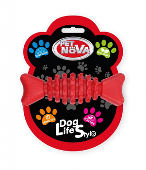 PET NOVA TPR SUPERDENTBONE RED 12cm /10