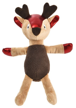 BARRY KING ZABAWKA DLA PSA ŚWIĄTECZNA     RENIFER PLUSZ 16,5x19cm