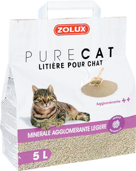 ZOLUX Żwirek dla kota zbrylający naturalny PURECAT 5 l
