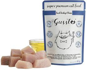 GUSSTO sasz.85g FRESH TURKEY TUNA /8 Pokarm dla kota z INDYKIEM I TUŃCZYKIEM