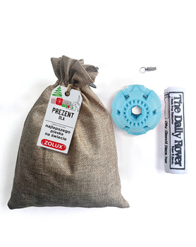 Zolux Zestaw prezentowy dla psa mały 2 (1x 479090BLE + 1x 482802 + 1x 480796)