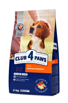 CLUB4Ł PIES 2kg MEDIUM KURA + RYŻ