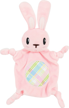 *- ZOLUX Zabawka pluszowa dla szczeniaka królik kocyk, z dźwiękiem kol. różowy