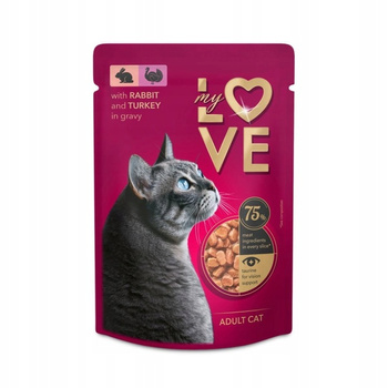 MY LOVE sasz. 85g KRÓLIK INDYK w sosie