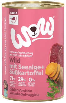 WOW Wild - dziczyzna z algami i batatami 400g