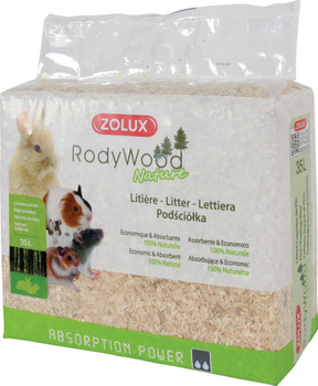 ZOLUX Ściółka trociny dla królika i gryzoni RodyWood Nature 35 l